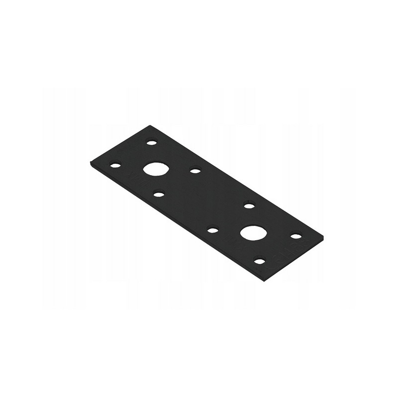 LP1 FLAT CONNECTOR PLATE 100x35x2.5 BLACK