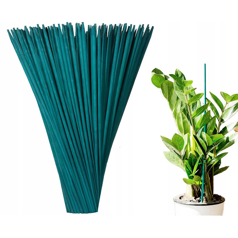 10x Smeigtukai Stulpeliai GREEN Bamboo Sticks 35cm