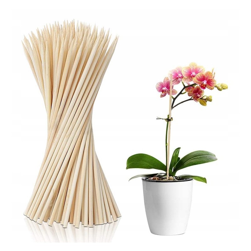 10x Smeigtukai Bamboo Sticks atrama 35cm