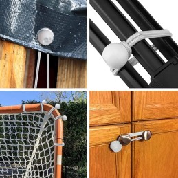 GUMINIS Tvirtinimas PRIE PAPAPINĖS TAPE, PILKAS, 20cm