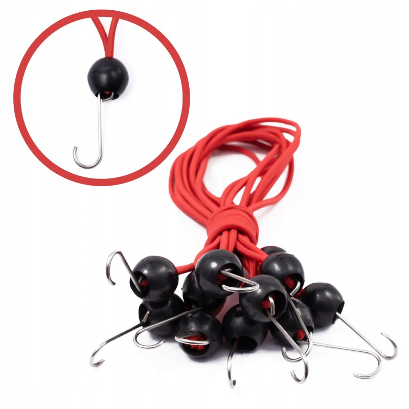 GUMINIS ELASTINGAS VIRVAS SU KABLIU BAGAŽO TINKLŲ TEISTI 10cm