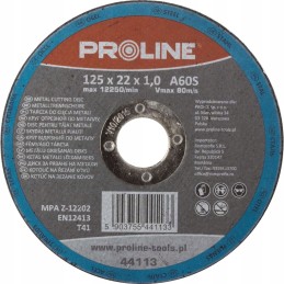 PROLINE Metalo pjovimo diskas 115x2,5x22mm