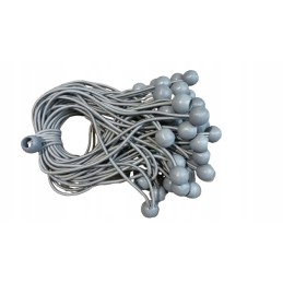 Elastinė juosta palapinės tentui tvirtinti, 30 cm, pilka