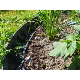 VEJOS KRAŠTAS 4,5 cm SODO apvadas PALISADA eco BORDER plastikinis 1 m