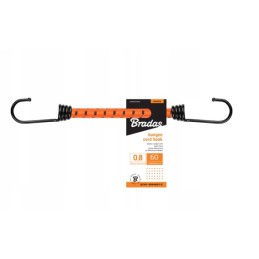 Expander - elastinė juosta 0,6 metro ilgio su metaliniu kabliu BUNGEE CORD HOOK - BRADAS