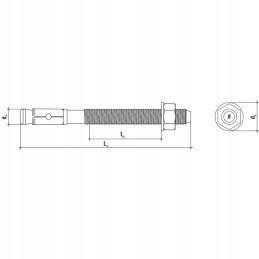 ANKERIS BETONUI 8X115 POLIKARBONATO ŠILTNAMIO PTF