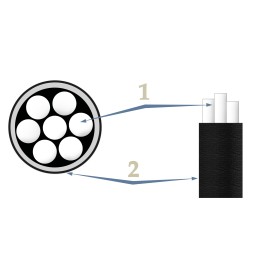 GUMINIS KABELIS Ø 7 mm