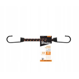 Elastinė guma su plieniniu kabliu 0,8x100cm BUNGEE CORD KABLIS BCH1-08100BC-E Bradas