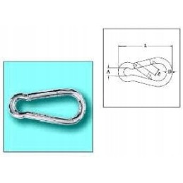 NERŪDIJANČIO NERŪDijančio plieno KRABINARIS 3X30 MM A4