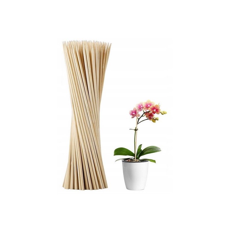 10x Smeigtukai stulpai Bambuko lazdelės atrama 50cm