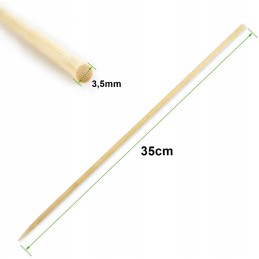 10x Smeigtukai stulpai Bambuko lazdelės atrama 50cm