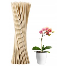10x Smeigtukai stulpai Bambuko lazdelės atrama 50cm