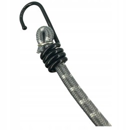 Guminė elastinė virvė su metaliniais kabliais bagažo tvirtinimui prie brezento 0,8x40 cm