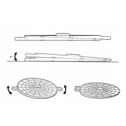 Raptor reguliuojamo atraminio laikiklio pleišto kampo korektorius