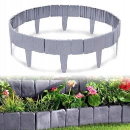 GRAY palisade STONE EDGE 25cm sodo tvora 1 vnt