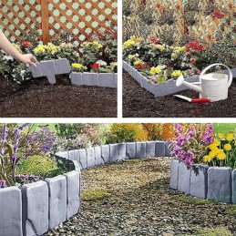 GRAY palisade STONE EDGE 25cm sodo tvora 1 vnt