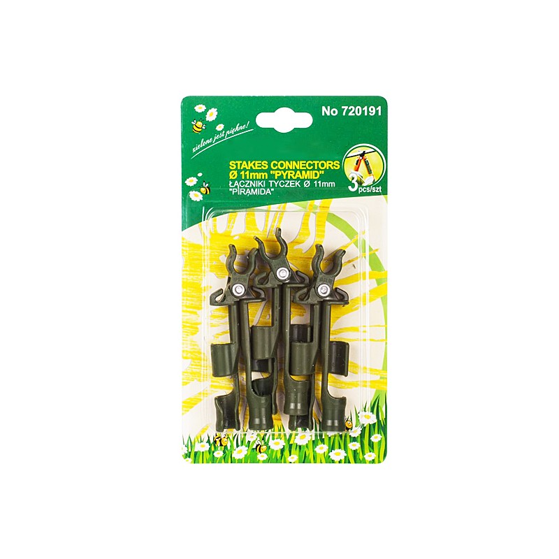 POLIŲ JUNGTYS fi: Ø 11mm 3 vnt. "PIRAMIDĖ"