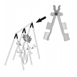 POLIŲ JUNGTYS fi: Ø 11mm 3 vnt. "PIRAMIDĖ"