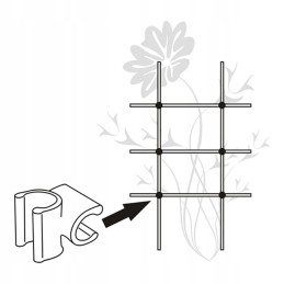 Kampinė jungtis poliams 11mm 6 vnt.