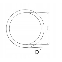 NERŪDIJANČIO NERŪDijančio plieno STRANO ŽIEDAS 3 X 25 MM