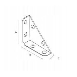 NS 75 Dėžutės kampas 75x75mm