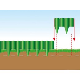 PalGarden sodo palisade GREEN 10m dekoratyvinė tvora