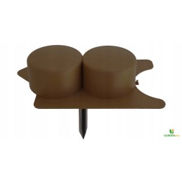 Robi palisade yra tamsiai rudos spalvos su rampa