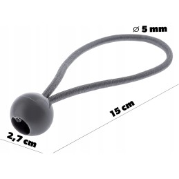 ELASTINGA GUMINĖ TINKAMUMO PALAPINĖS KILIETAS 15cm, LYNĖ SU RUULULINIU Įtempikliu batuto palapinėms.