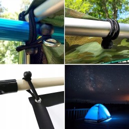 ELASTINGA GUMINĖ TINKAMUMO PALAPINĖS KILIETAS 15cm, LYNĖ SU RUULULINIU Įtempikliu batuto palapinėms.