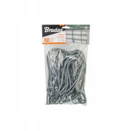 Elastinė guma su metaliniu kabliuku 0,6x20cm brezentams, baneriams ir palapinėms tvirtinti