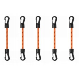 FLEXIBLE RUBBER WITH DOUBLE-SIDED PVC HOOK FOR FASTENING TARPAULIN TENTS TRAMPOLINES