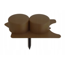 Robi palisade yra tamsiai rudos spalvos su rampa