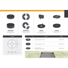 Fiksuotas pagrindas H 10mm