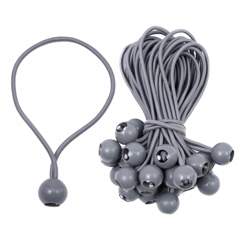 ELASTINGA GUMA SU KAMULIU, PILKA 20cm