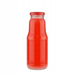 50x vaisiais dekoruotas buteliukas 300 ml + dangtelis
