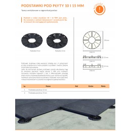 Fiksuotas stovas, aukštis H 15mm