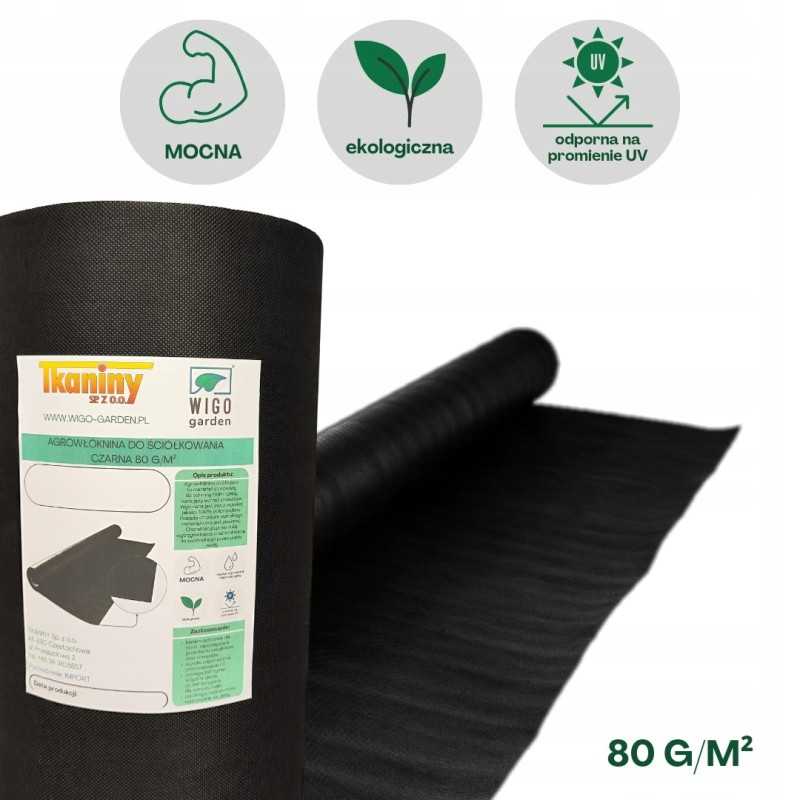 Wigo-garden juoda agrotekstilė 80g su UV, stipri