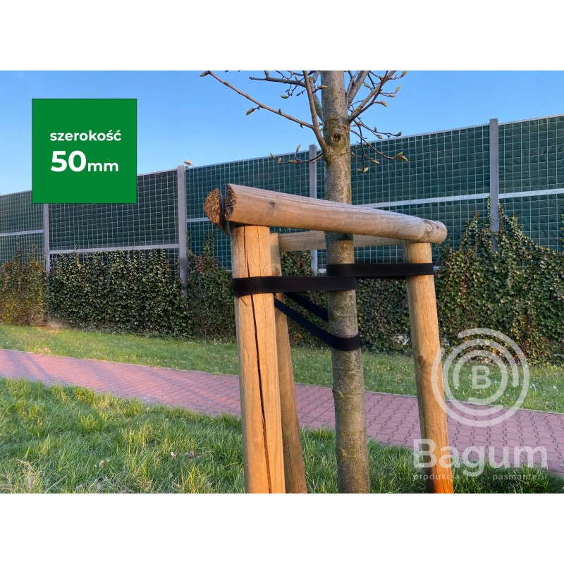 JUODOS JUODOS JUODOS MEDŽIAMS SURIŠTI IR STABILIAVIMUI 50mm x 1mb