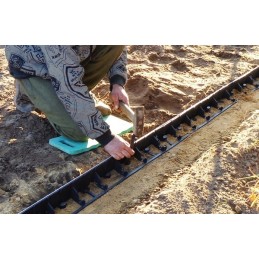 VEJOS KRAŠTAS 7,8 cm SODO apvadas PALISADA eco BORDER plastikinis 1 m