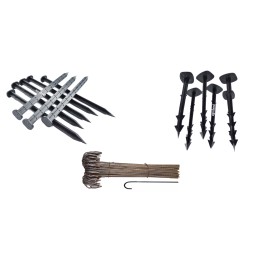 Kiekviename gabale yra trys 18 cm ilgio X sekcijų inkarai.