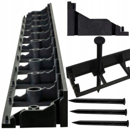 VEJOS KRAŠTAI 4,5cm 1m SODO kraštai PALISADE eco BORDER + 3 inkarai