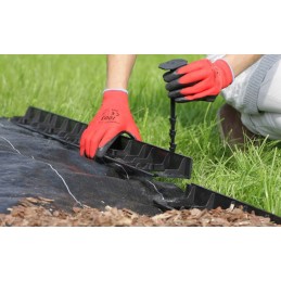 VEJOS KRAŠTAI 4,5cm 1m SODO kraštai PALISADE eco BORDER + 3 inkarai