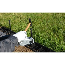 VEJOS KRAŠTAI 4,5cm 1m SODO kraštai PALISADE eco BORDER + 3 inkarai