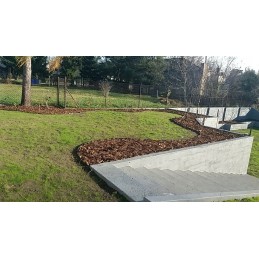 GARDEN LAWN EDGE eko palisado apvadas 58mm KIENA 5,8cm 1mb