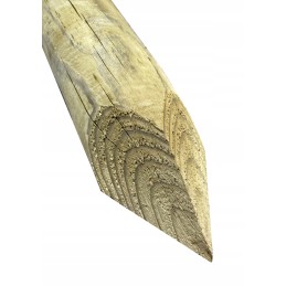 Mini palisade Stake Medinis palisade 6x50 cm smaigalys su vejos apvadu