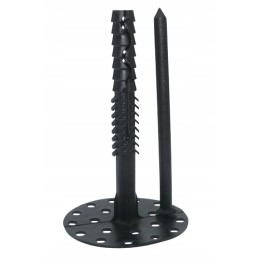 Polistirolo kaištis su kaiščiu iš plastiko.