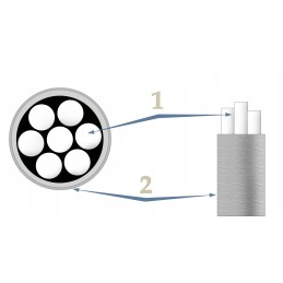 GUMINIS KABELIS Ø 8mm