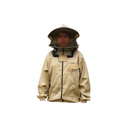 4BEE megztinis su užtrauktuku su kepure, smėlio spalvos, patvarus, kvėpuojantis, L dydis