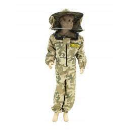 Children's camouflage jumpsuit with hat size 116