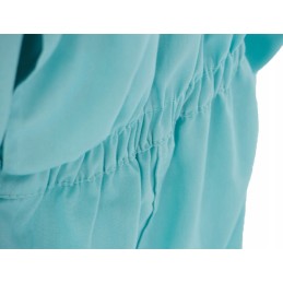 Children's jumpsuit with hat, turquoise 128